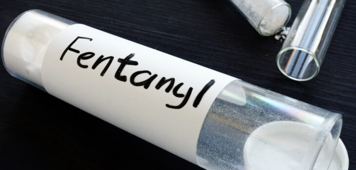 Tube of fentanyl a drug 100 times stronger than morphine and 50 times stronger than heroin.